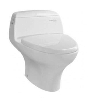 كرسي أفرنجي قطعة واحدة ابيض 30  سم مع غطاء  (SOFT CLOSE) - صناعة اندونيسي # TOTO - CW840JW